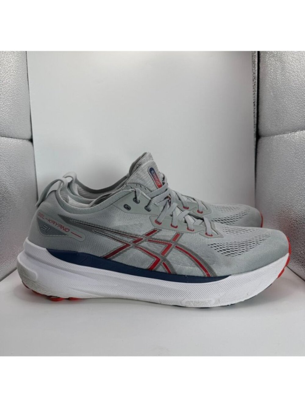 Asics Gel-Kayano 31 Mens Running Shoes Size 13 Gray/Red With Comfort Cushioning
